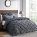 House of Hampton® Dasean Percale Comforter Set Polyester/Polyfill/Microfiber in Gray | Twin Comforter + 1 Twin Sham | Wayfair