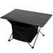 Arlmont & Co. Stogner Rectangular 18" L x 27" W Outdoor Picnic Table Metal in Black | 16 H x 18 W x 27 D in | Wayfair