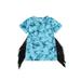 AMILIEe Kids Girls Dress Tie-Dye Print Tassel Crew Neck Short Sleeve Summer Casual Princess Dress