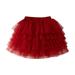 ZRBYWB Little Child Girls Dress Short Ballet Tulle Tutu Skirt Mesh Short Skirt Princess Performance Skirt Sweet Skirt Baby Girl Clothes