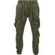 Cargohose URBAN CLASSICS "Herren Camo Cargo Jogging Pants" Gr. 30, Normalgrößen, grün (olive camouflage) Herren Hosen Cargohosen