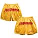 Men's Chalk Line Yellow/Red Hulk Hogan Hulkamania Retro Shorts