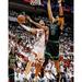 Caleb Martin Miami Heat Unsigned Layup vs. Jayson Tatum 2023 Eastern Conference Finals Photograph