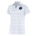 Women's Antigua White Sugar Land Space Cowboys Compass Polo