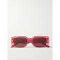 DIOR Eyewear - Wildior S2u Rectangular-frame Acetate Sunglasses - Pink