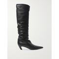 Khaite - Davis Leather Knee Boots - Black