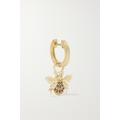 Robinson Pelham - Orb And Bee Earwish 14-karat Gold, Diamond And Sapphire Single Hoop Earring - One size