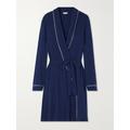 Eberjey - Gisele Belted Stretch-modal Jersey Robe - Navy