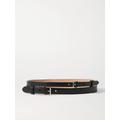 Alexander McQueen - Double-strap Leather Waist Belt - Black