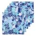 Couleur Nature Ornaments Napkin 19" x 19", Linen in Blue | 19 H x 19 W in | Wayfair 42-02-5