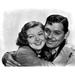 Clark Gable Embracing Myrna Loy - Unframed Photograph Paper in Black/Gray/White Globe Photos Entertainment & Media | 8 H x 10 W x 1 D in | Wayfair