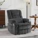 MCombo Dual Motor Power Lift Recliner w/ Massage & Heat, Infinite Position, Fabric 7890 Polyester | 43.3 H x 37.4 W x 39 D in | Wayfair 6160-7890DE