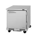 Turbo Air PUR-28-FB-N 27 1/2" W Undercounter Refrigerator w/ (1) Section & (1) Right Hinge Door, 115v, Silver