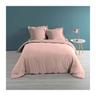 Housse de couette 2 personnes 260 x 240 cm percale uni 78 fils percaline Rose