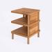 Loon Peak® Faiqa Solid Wood Nightstand Wood in Brown | 18.7 H x 14.9 W x 14.9 D in | Wayfair BF6BA256C16A4D72BB959CFD1FC920F8