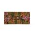 1'6"x3'3" Welcome Sentiment Floral Eden Coir Mat Rectangle Indoor Outdoor Estate Coir Door Welcome Mat Brown Background