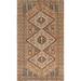 Tribal Geometric Bakhtiari Persian Vintage Rug Handmade Wool Carpet - 5'8"x 9'9"