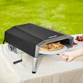 BENTISM 16 Outdoor Pizza Oven Portable Gas Pizza Oven Bottom Rotation Foldable