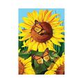 Home and Garden Clearance! Summer Sunflower Garden Flag Butterfly Flower Hanging Flag Suitable for Outdoor Decorative Flag