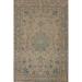 Distressed Tabriz Persian Vintage Area Rug Handmade Wool Carpet - 6'8"x 10'2"