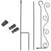 BESTONZON 1 Set of Garden Flag Holder Stand Yard Flag Holder Weather-Proof Flag Stand Outdoor Garden Decor