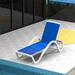 Adjustable Patio Aluminum Chaise Lounge Lounge Chairs with Arm