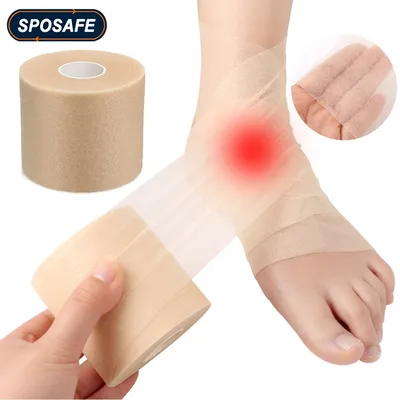 Bandage élastique auto-adhésif pour hommes et femmes 1 rouleau film de peau bandage pour poignet
