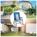 Costway Foldable Rocking Padded Chair Portable Camping Chair with - See Details