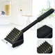 Brosse en fil de cuivre 3 en 1 pour BBQ brosse pour grill four livres éponge pelle manche long