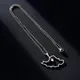 M2EA – collier pendentif en acier inoxydable pour hommes et femmes pendentif en forme de cœur