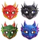 Masque de fête Dragon 41QC pour enfants masque Cosplay amusant pour Halloween masques de carnaval