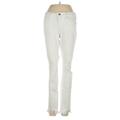 Hidden Jeans Jeggings - High Rise Skinny Leg Denim: White Bottoms - Women's Size 25 - Distressed Wash