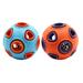 Pet toy 2PCS Pet Dog Toys Funny Dog Ball Sound Toy Creative Dog Ball Chewing Toys Educational Pet Ball Playing Novel Pet Dog Ball Training Toy Dog Large Built-in Bells Sound Ball Toy Pet Supplies fo