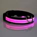 Gespout LED Dog Collar Light Up Pet Collars Glow in The Dark Dog Collars - USB Rechargeable Adjustable Walking The Dog at Night. Green XL