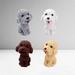 4 Pcs Teddy Dog Pencil Eraser Student School Supplies Rubber Erasers School Pencil Erasers for Kids Painting Stationery Student Gifts (Random Color)