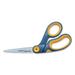 Non-Stick Titanium Bonded Scissors 8\ Long 3.25\ Cut Length Gray/Yellow Bent Handle