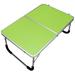 Folding Table Simple Folding Table Computer Desk Aluminium Alloy Table Bbq Hiking Park Camping Travel Outdoor Ultra-Light Desk (Green)