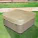 Sehao Home Textile Storage Square Hot Tub Cover Patio Outdoor Heavy Duty Protector Spa Hard Covers For Hot Tub mom gifts Beige F