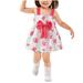 Summer Savings Clearance 2024! Loopsun Toddler Girl Dress Square Neck Sleeveless Floral Printing Cute Bowknot Mini Dress Print Hot Pink