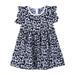 Rovga Casual Dresses For Girls Summer Dress Ruffled Sleeves Summer Floral Princess Dress Casual Dress Fashion Party Birthday Girl Dress