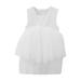 Summer Dresses For Girls Toddler Children Round Neck Sleeveless Princess Dress Lace Puffy Dresses Party Wedding Prom Dresses For 3-4 Years