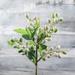 Qepwscx Artificial Berry Stem with Realistic Bouquet for Wedding Party Fake Berry Flower Ornaments Fake Berry for Home Office Decor-White