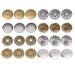 80 Set 17MM Metal Jeans Buttons Delicate Boxed Jeans Buckle Sturdy Jean Buttons Suspender Trousers Buttons for Home Store Jeans Use