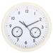 BESTONZON Digital Clock Wall Hanging Clock Household Mute Clock Plastic Hygrometer Clock