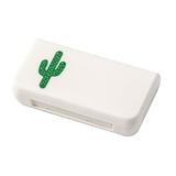 Hadanceo 1Pc Pill Storage Small Size Eco-friendly PP Small Pill Box Daily Pill Organizer Portable for Kids Cactus