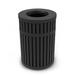 Commercial Zone 728001 Parkview 3 45-Gallon Trash Receptacle