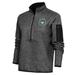 Women's Antigua Heather Black Columbia Fireflies Fortune Half-Zip Pullover Jacket