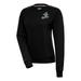 Women's Antigua Black Beloit Sky Carp Victory Pullover Sweatshirt