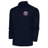 Men's Antigua Navy Louisville Bats Tribute Quarter-Zip Pullover Top