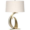 Fullered Impressions 29"H Modern Brass Table Lamp w/ Anna Shade